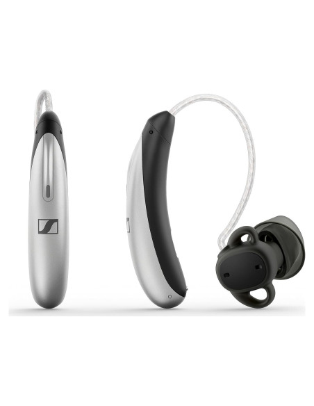 Ayuda Auditiva Sennheiser All-Day Clear Slim - Bluetooth, RIC, Gris