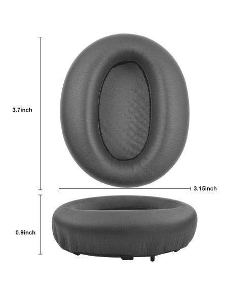 Almohadillas de Reemplazo Edifier W820NB Negro Cuero Sintético