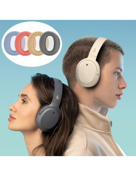 Almohadillas de Reemplazo Edifier W820NB Negro Cuero Sintético