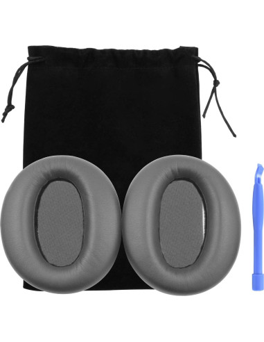 Almohadillas de Reemplazo Edifier W820NB Negro Cuero Sintético