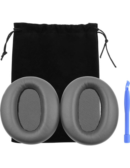 Almohadillas de Reemplazo Edifier W820NB Negro Cuero Sintético