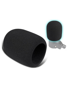 Filtros Pop para Micrófonos SOULWIT - 2 Piezas Espuma Negra