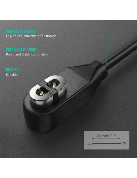 Cargador Magnético Tusita 1M para AfterShokz Aeropex y OPENRUN