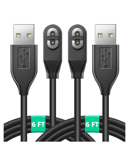 Paquete de 2 Cables de Carga Magnéticos 1.83m para AfterShokz