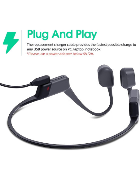 Paquete de 2 Cables de Carga Magnéticos 1.83m para AfterShokz