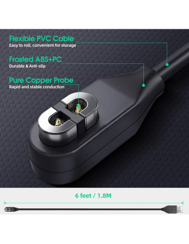 Paquete de 2 Cables de Carga Magnéticos 1.83m para AfterShokz