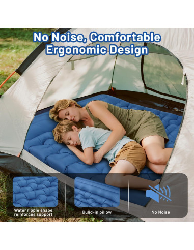 Colchón Doble Inflable Oramoose 6" para Camping y Senderismo