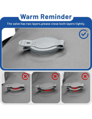 Colchón Doble Inflable Oramoose 6" para Camping y Senderismo