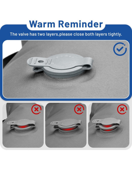 Colchón Doble Inflable Oramoose 6" para Camping y Senderismo