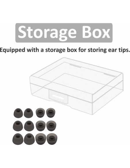 6 Pares Puntas de Silicona Jabra Elite 3/4/7 Pro/Active Gris