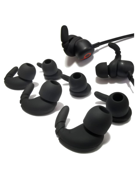 Ganchos de Silicona Luckvan para Auriculares Beats Flex - 3 Pares Negro Ganchos de Silicona Luckvan para Auriculares Beats Flex - 3 Pares Negro