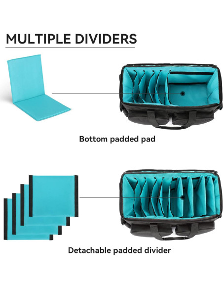 Bolsa de Cables DJ Saviour Azul - Acolchada y Ajustable