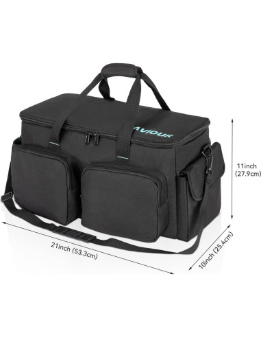 Bolsa de Cables DJ Saviour Azul - Acolchada y Ajustable