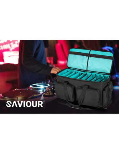 Bolsa de Cables DJ Saviour Azul - Acolchada y Ajustable