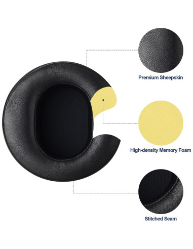 Almohadillas y Correa de Cuero AHG para Auriculares Audeze LCD