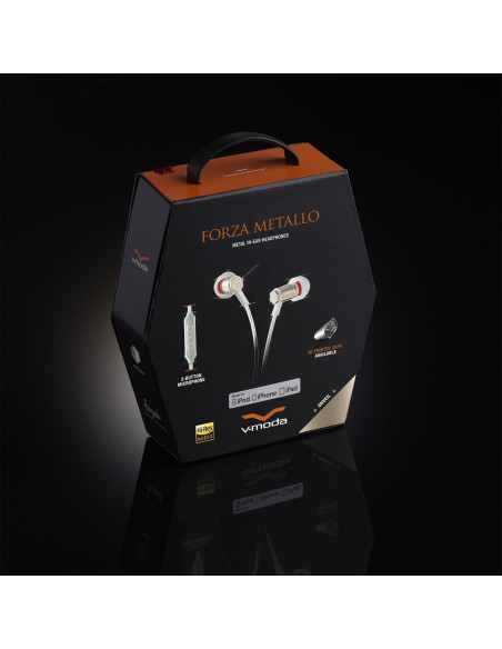 Auriculares in-ear V-MODA Forza Metallo Oro Rosa con micrófono