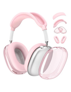 Set 4 en 1 Funda para AirPods Max Galafoki Rosa Claro