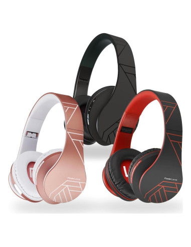 Auriculares Inalámbricos PowerLocus P2 - 3 Unidades Negro, Rojo, Oro Rosa