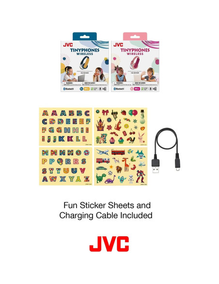 Auriculares Bluetooth JVC HAKD10WP Rosa para Niños 16h