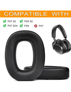 Almohadillas de Repuesto Bowers & Wilkins PX7 S2 Negro 2