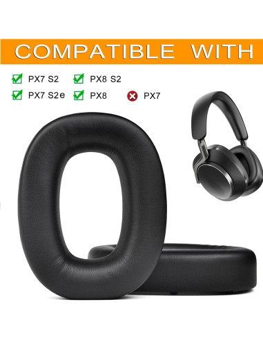 Almohadillas de Repuesto Bowers & Wilkins PX7 S2 Negro