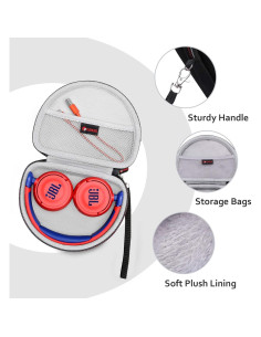 Funda Dura EVA XANAD para Auriculares JBL y Sony - Gris 2