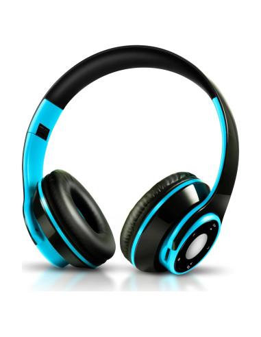 Auriculares Bluetooth Inalámbricos HiFi SG803 Azul 20h Batería