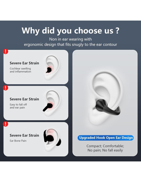 Auriculares Inalámbricos Q71 HYM Bluetooth 5.3 Conducción Ósea