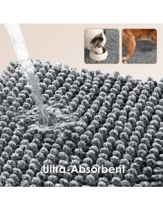 Alfombra Absorbente para Perros EHEYCIGA 61x41cm Gris 2