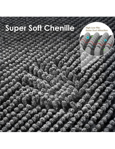 Alfombra Absorbente para Perros EHEYCIGA 61x41cm Gris