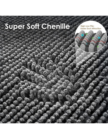 Alfombra Absorbente para Perros EHEYCIGA 61x41cm Gris