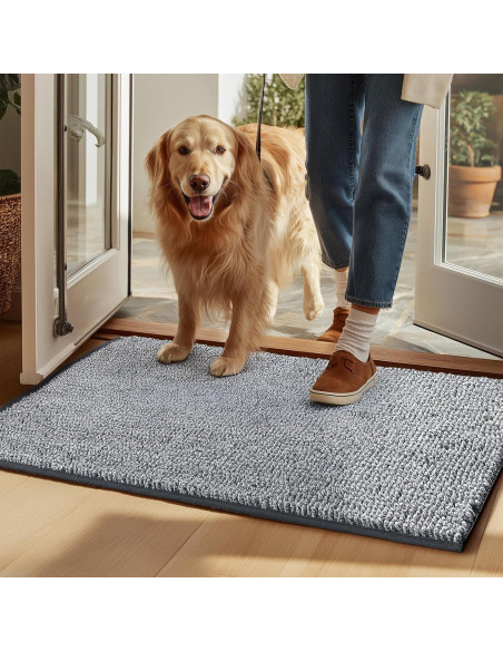 Alfombra Absorbente para Perros EHEYCIGA 61x41cm Gris