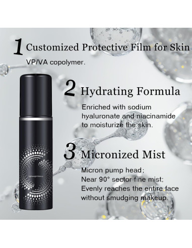 Juego de 2 Sprays Fijadores de Maquillaje JIMYAUQIN - Larga Duración