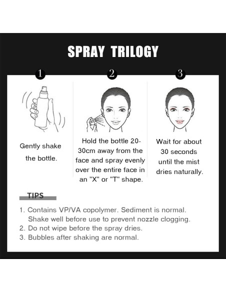 Juego de 2 Sprays Fijadores de Maquillaje JIMYAUQIN - Larga Duración