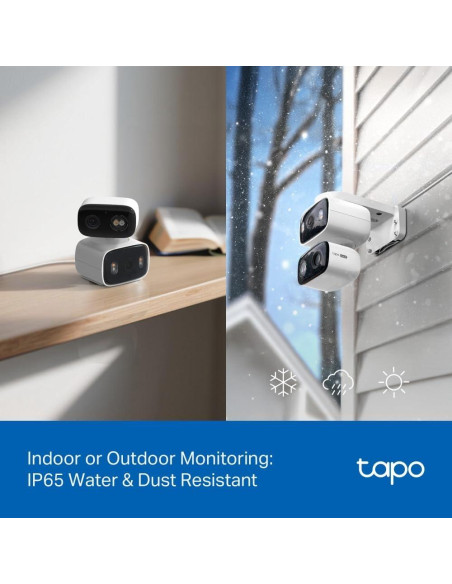 Cámara de Seguridad Tapo C246D 2K 3MP Doble Lente Pan/Tilt Cámara de Seguridad Tapo C246D 2K 3MP Doble Lente Pan/Tilt