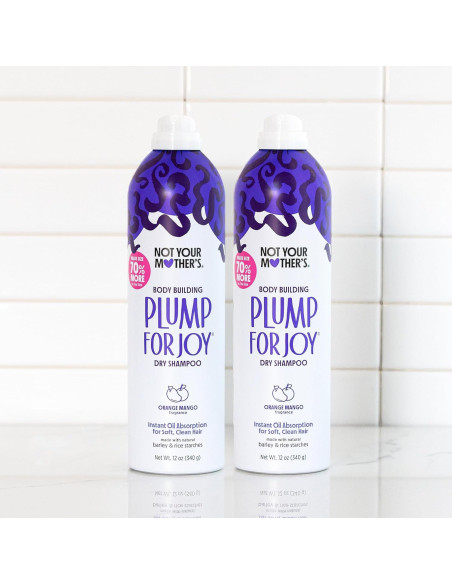 Champú Seco Plump for Joy Jumbo 340 g (Pack de 2)