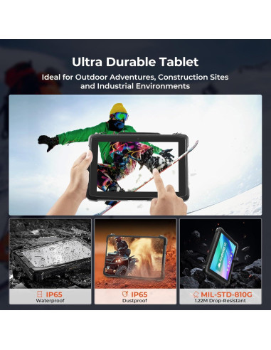 Tableta Resistente MUNBYN IRT11 10.1" Android 14 8GB+128GB