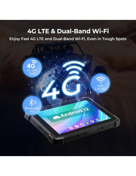 Tableta Resistente MUNBYN IRT11 10.1" Android 14 8GB+128GB