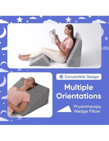 Juego de Almohadas en Cuña AllSett Health - 2 Piezas Espuma Viscoelástica