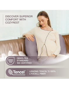 Almohada de Embarazo COZYREST Ajustable Refrigerante 1.09kg 2
