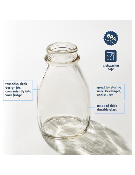 Botella de Vidrio Kitchentoolz 16 oz con Tapa y Pico Vertedor