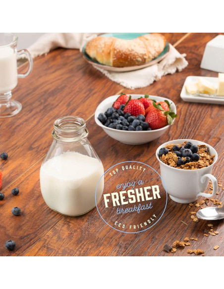 Botella de Vidrio Kitchentoolz 16 oz con Tapa y Pico Vertedor