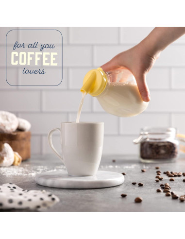 Botella de Vidrio Kitchentoolz 16 oz con Tapa y Pico Vertedor