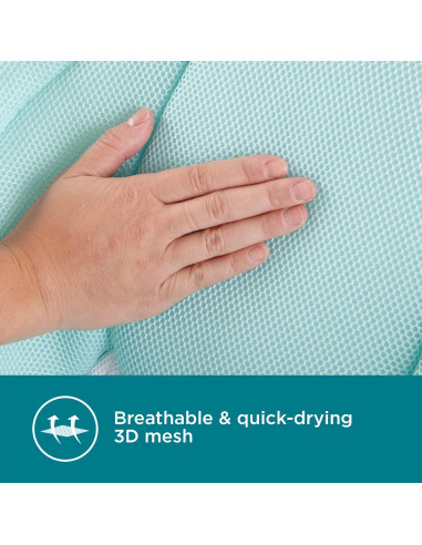 Asiento de Baño para Bebés Contornos Acogedor - Malla 3D Azul Menta