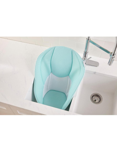 Asiento de Baño para Bebés Contornos Acogedor - Malla 3D Azul Menta