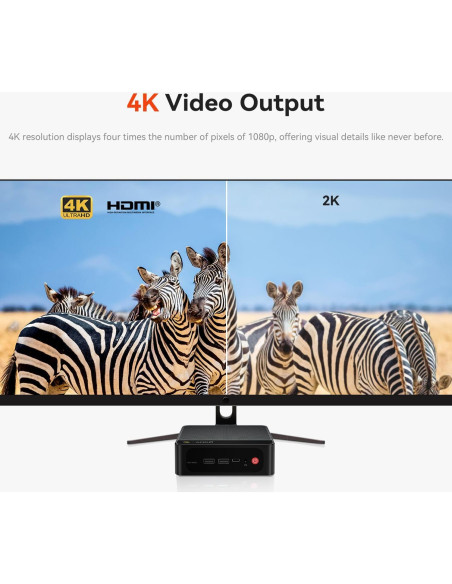 Mini PC Beelink SER5 6800U, 32GB RAM, 500GB SSD, 4K