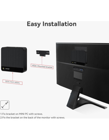 Mini PC Beelink SER5 6800U, 32GB RAM, 500GB SSD, 4K