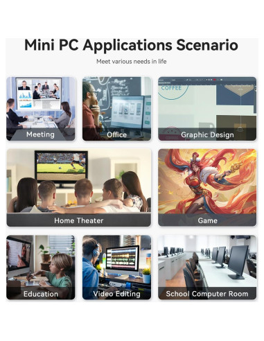 Mini PC Beelink SER5 6800U, 32GB RAM, 500GB SSD, 4K