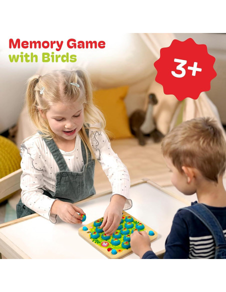 Juego de Memoria de Aves CUBIDI - Juguete Educativo 3-5 Años Juego de Memoria de Aves CUBIDI - Juguete Educativo 3-5 Años