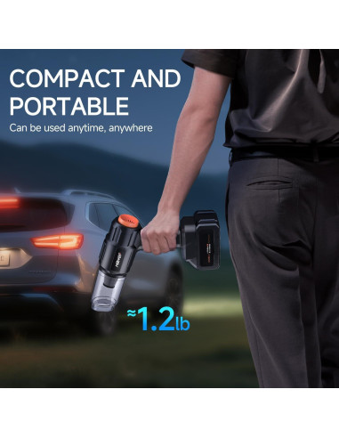 Aspiradora de Coche Inalámbrica MBNGF X9 ULTRA 35000PA